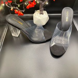 Fashion Nova clear heels